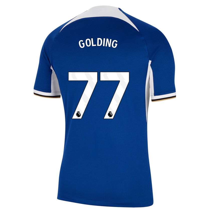 Mujer Camiseta Michael Golding #77 Azul 1ª Equipación 2023/24 La Camisa México