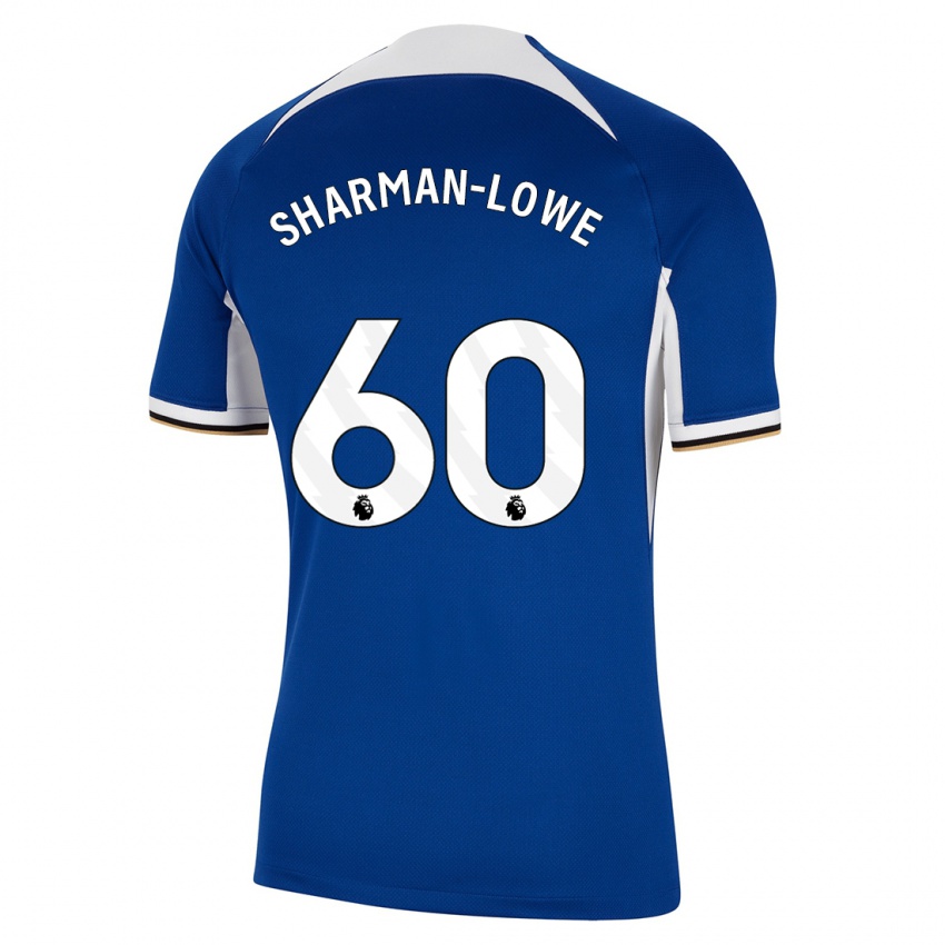 Mujer Camiseta Teddy Sharman-Lowe #60 Azul 1ª Equipación 2023/24 La Camisa México