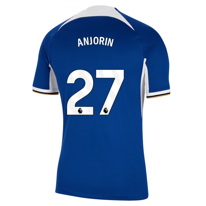 Mujer Camiseta Tino Anjorin #27 Azul 1ª Equipación 2023/24 La Camisa México