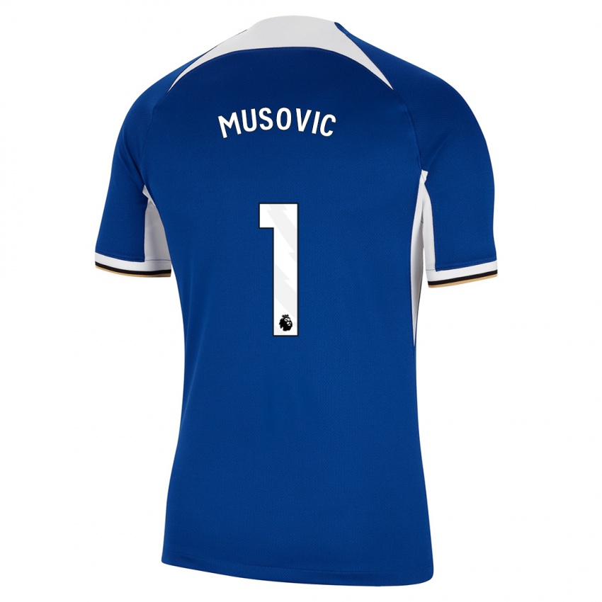 Mujer Camiseta Zecira Musovic #1 Azul 1ª Equipación 2023/24 La Camisa México