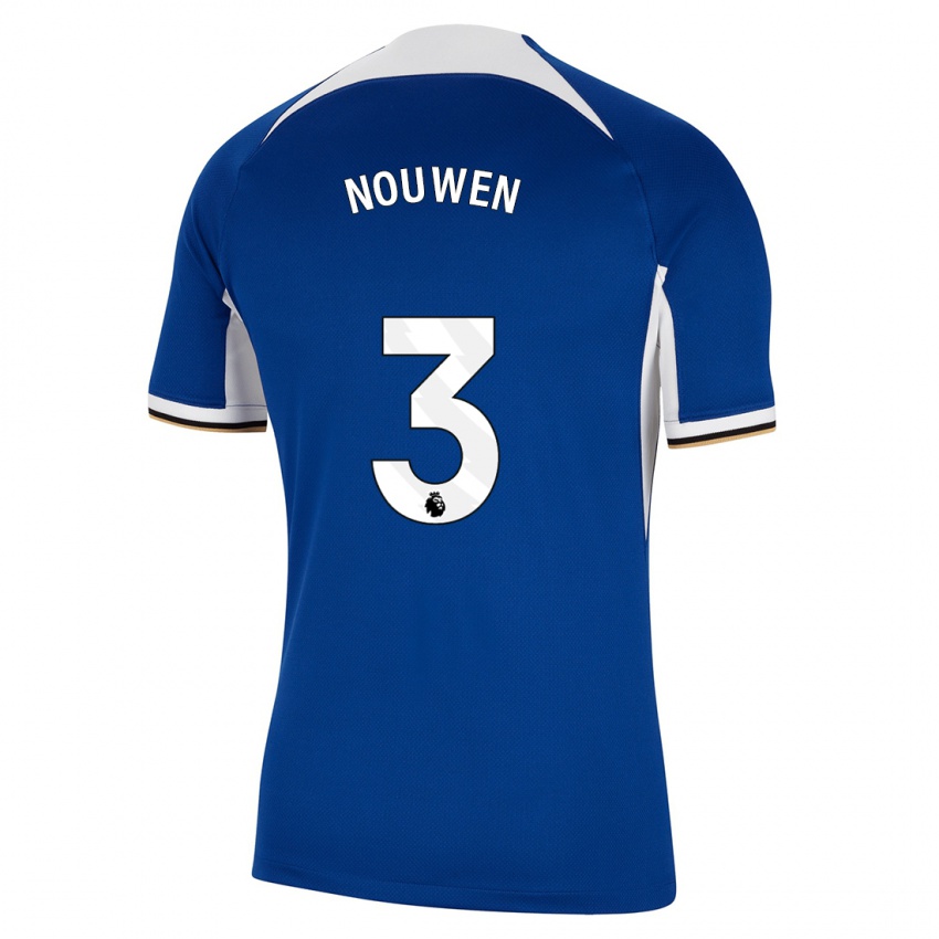 Mujer Camiseta Aniek Nouwen #3 Azul 1ª Equipación 2023/24 La Camisa México