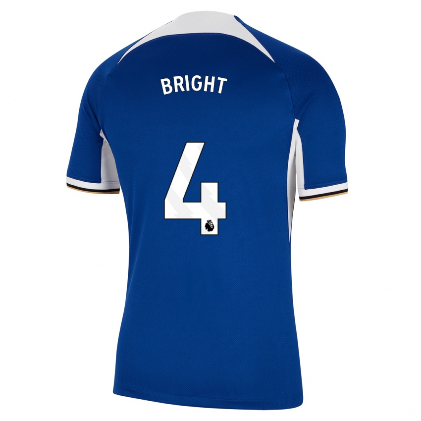 Mujer Camiseta Millie Bright #4 Azul 1ª Equipación 2023/24 La Camisa México