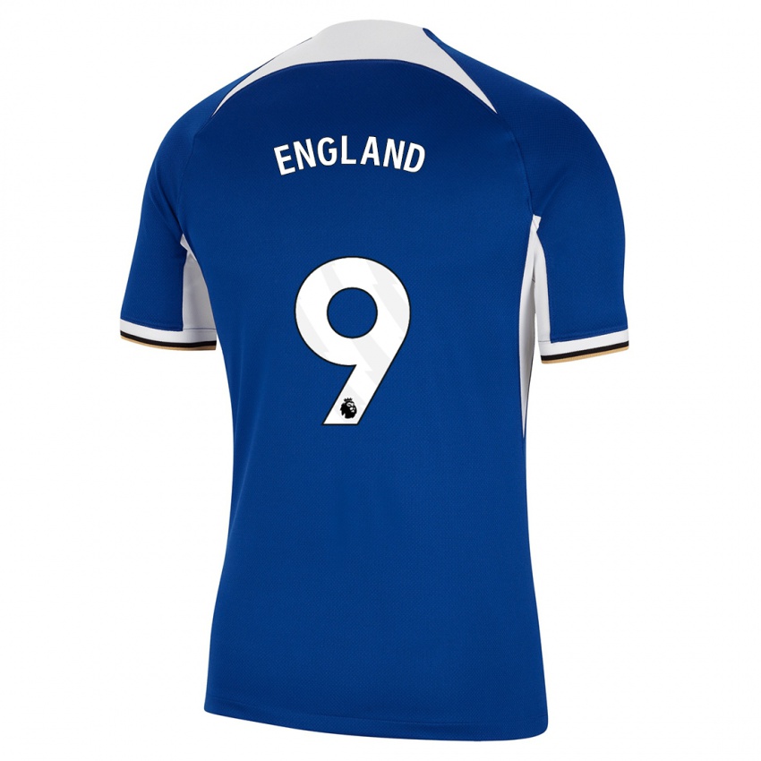 Mujer Camiseta Bethany England #9 Azul 1ª Equipación 2023/24 La Camisa México