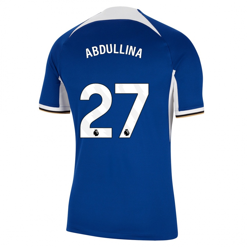 Mujer Camiseta Alsu Abdullina #27 Azul 1ª Equipación 2023/24 La Camisa México