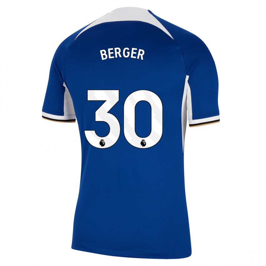 Mujer Camiseta Ann-Katrin Berger #30 Azul 1ª Equipación 2023/24 La Camisa México