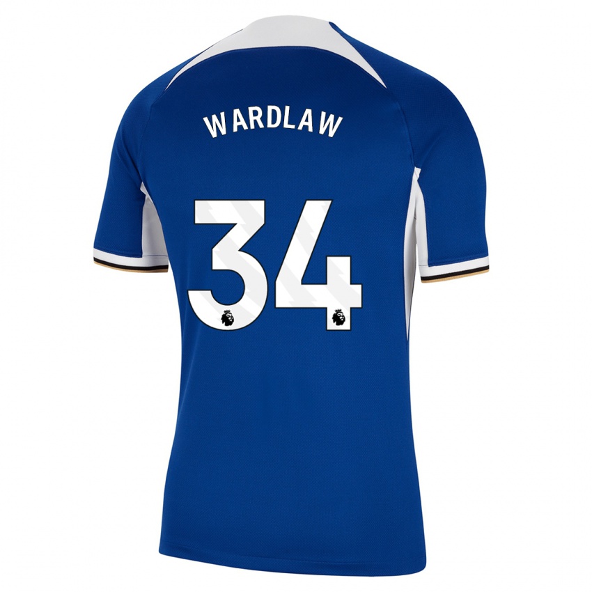 Mujer Camiseta Charlotte Wardlaw #34 Azul 1ª Equipación 2023/24 La Camisa México