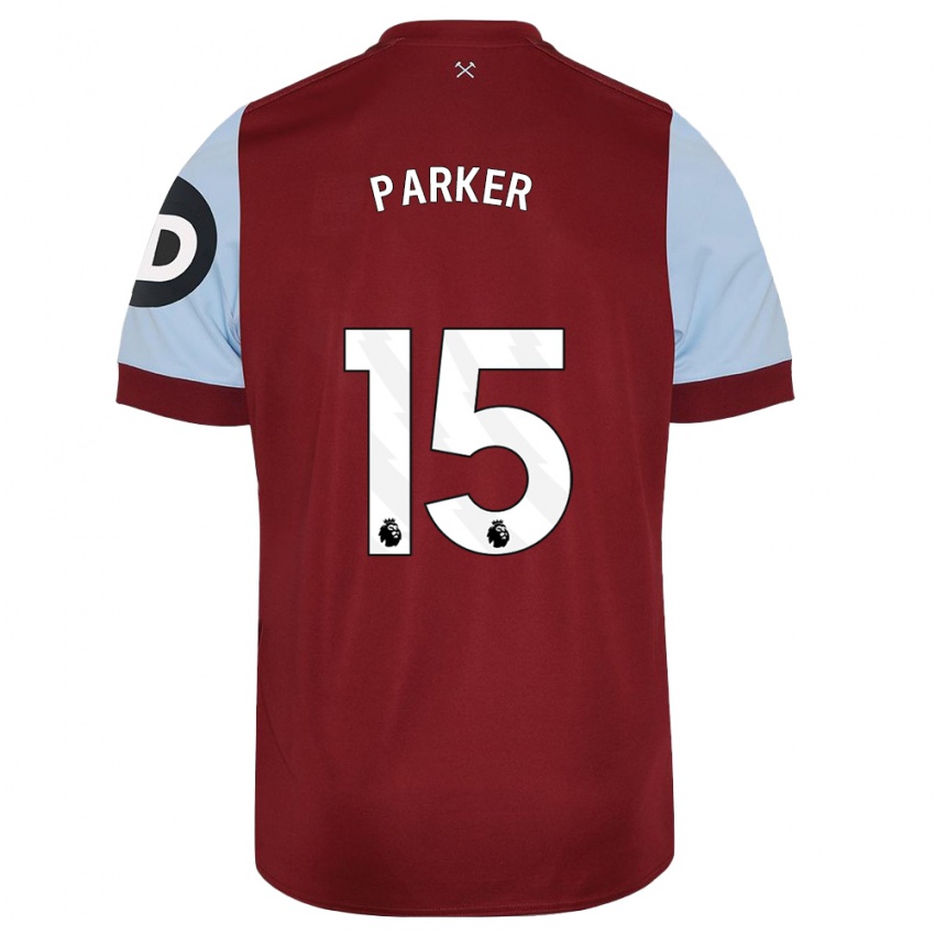 Mujer Camiseta Lucy Parker #15 Granate 1ª Equipación 2023/24 La Camisa México