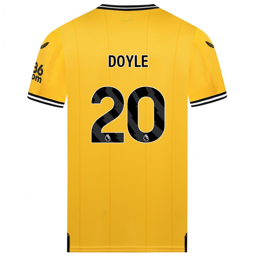 Mujer Camiseta Tommy Doyle #20 Amarillo 1ª Equipación 2023/24 La Camisa México