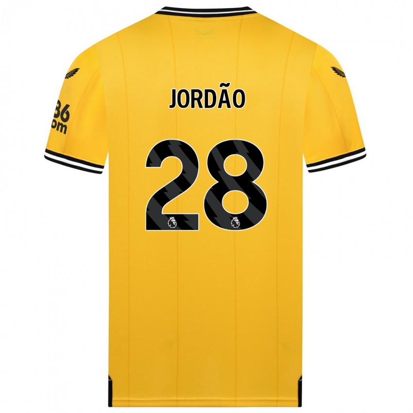 Mujer Camiseta Bruno Jordão #28 Amarillo 1ª Equipación 2023/24 La Camisa México