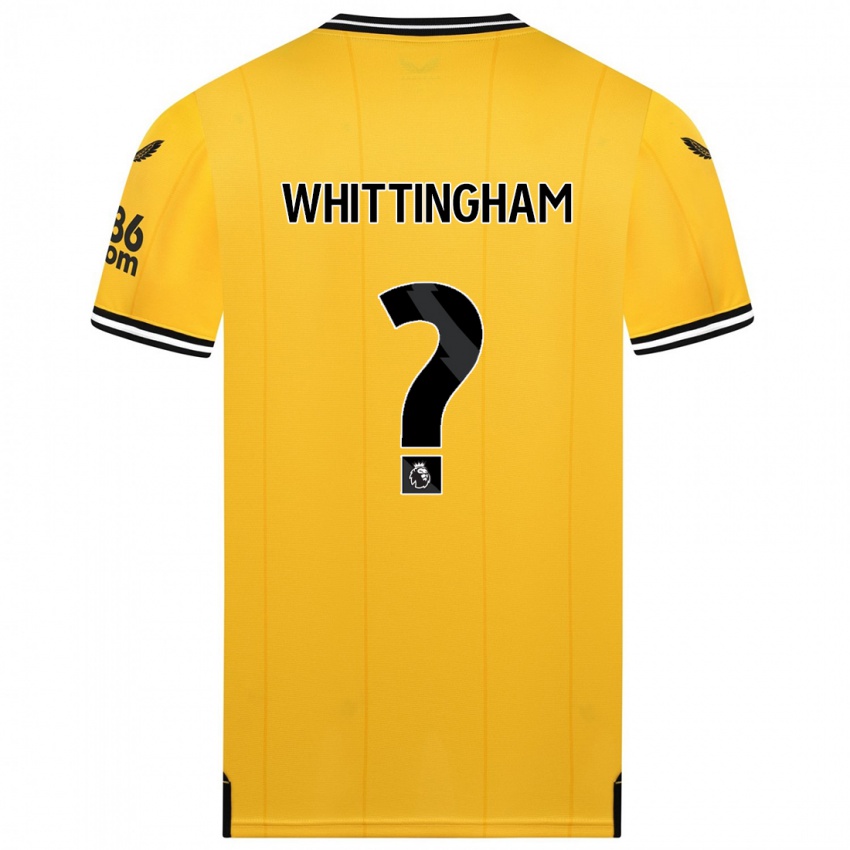 Mujer Camiseta Matthew Whittingham #0 Amarillo 1ª Equipación 2023/24 La Camisa México