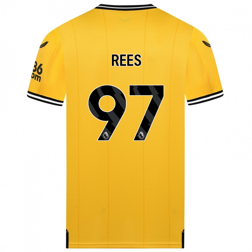 Mujer Camiseta Mason Rees #97 Amarillo 1ª Equipación 2023/24 La Camisa México