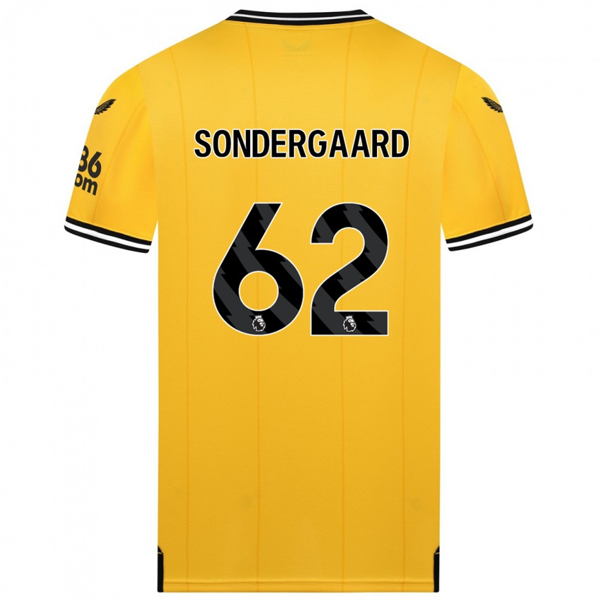 Mujer Camiseta Andreas Sondergaard #62 Amarillo 1ª Equipación 2023/24 La Camisa México