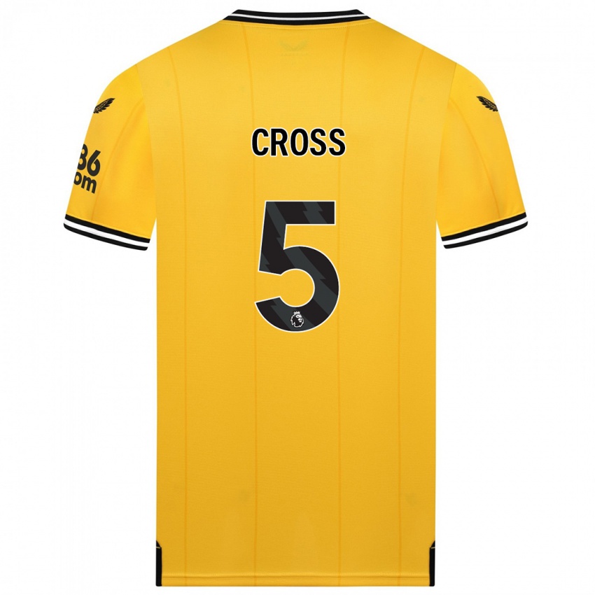 Mujer Camiseta Emma Cross #5 Amarillo 1ª Equipación 2023/24 La Camisa México