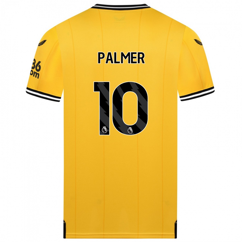 Mujer Camiseta Jamila Palmer #10 Amarillo 1ª Equipación 2023/24 La Camisa México