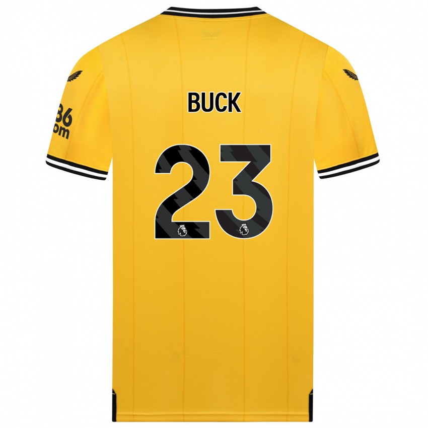 Mujer Camiseta Alex Buck #23 Amarillo 1ª Equipación 2023/24 La Camisa México