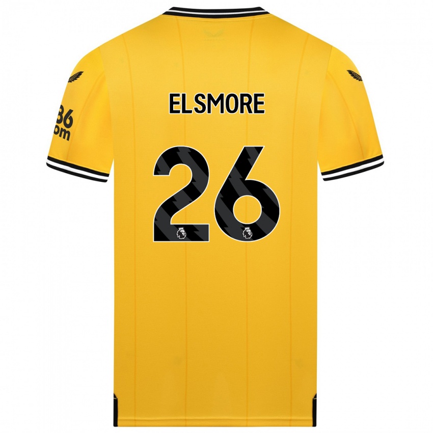 Mujer Camiseta Ria Elsmore #26 Amarillo 1ª Equipación 2023/24 La Camisa México