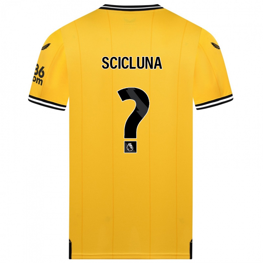 Mujer Camiseta Dylan Scicluna #0 Amarillo 1ª Equipación 2023/24 La Camisa México