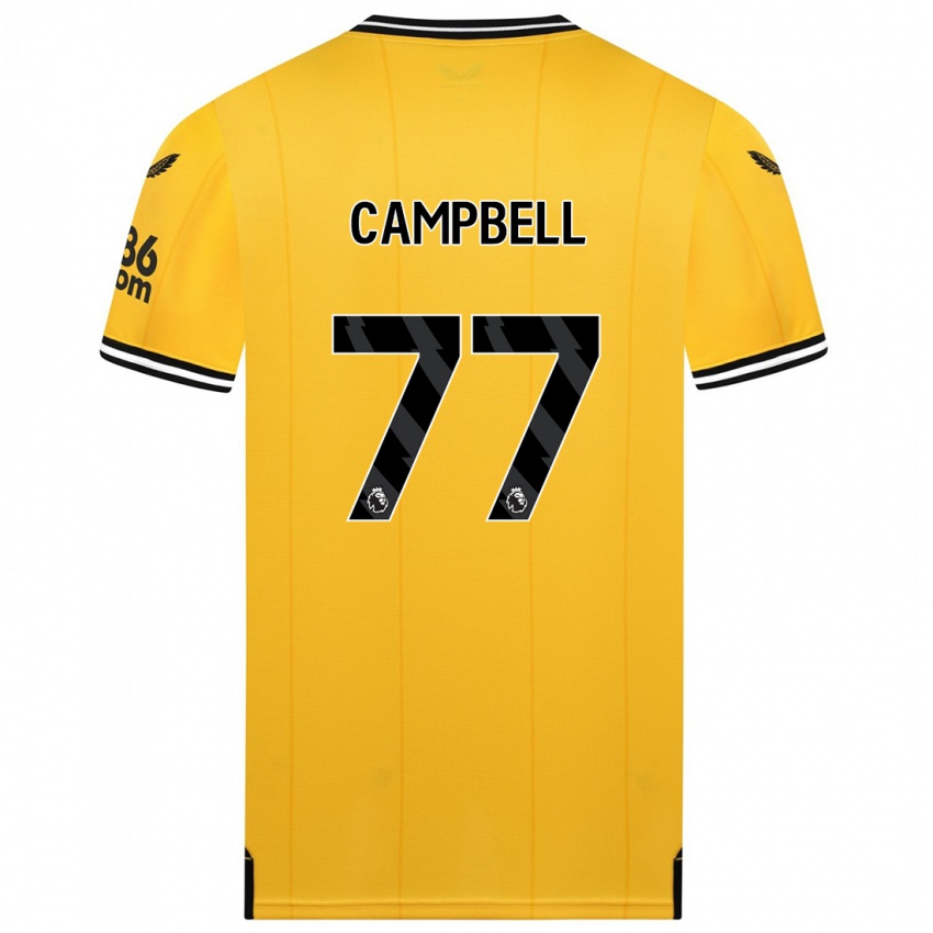 Mujer Camiseta Chem Campbell #77 Amarillo 1ª Equipación 2023/24 La Camisa México