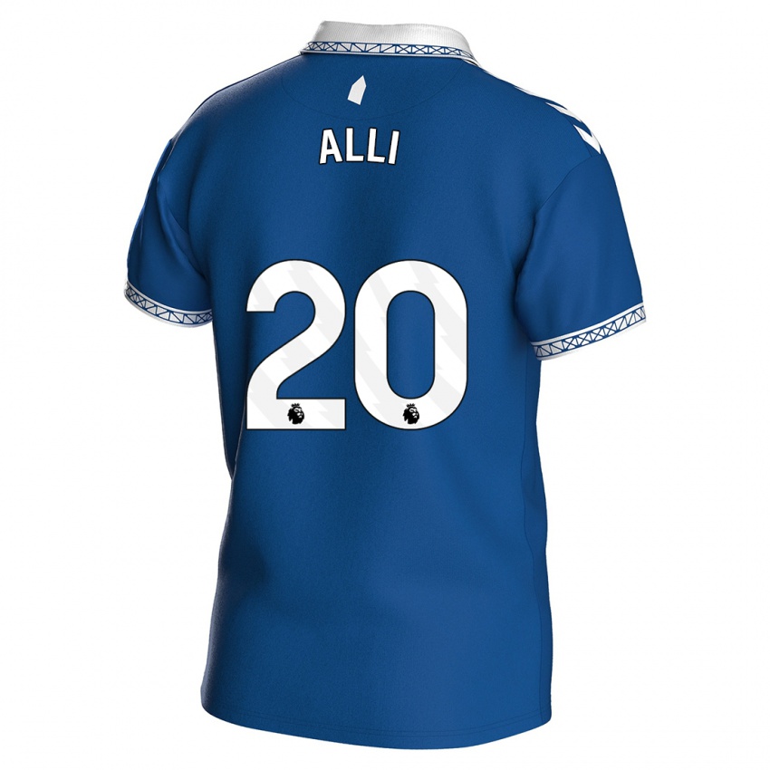 Mujer Camiseta Dele Alli #20 Azul Real 1ª Equipación 2023/24 La Camisa México