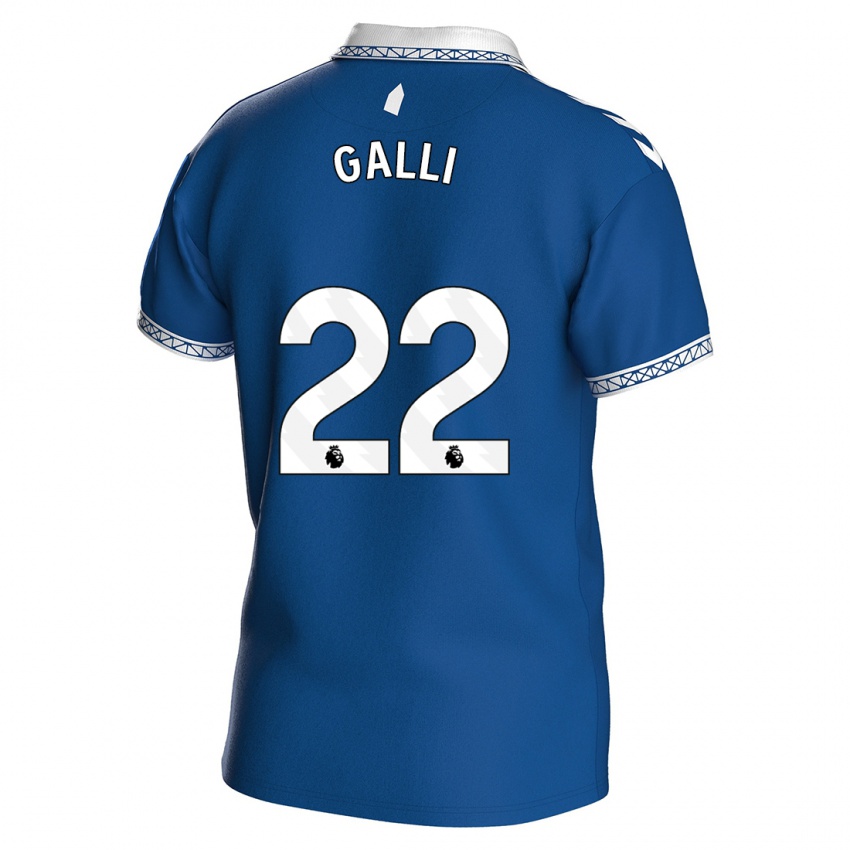 Mujer Camiseta Aurora Galli #22 Azul Real 1ª Equipación 2023/24 La Camisa México