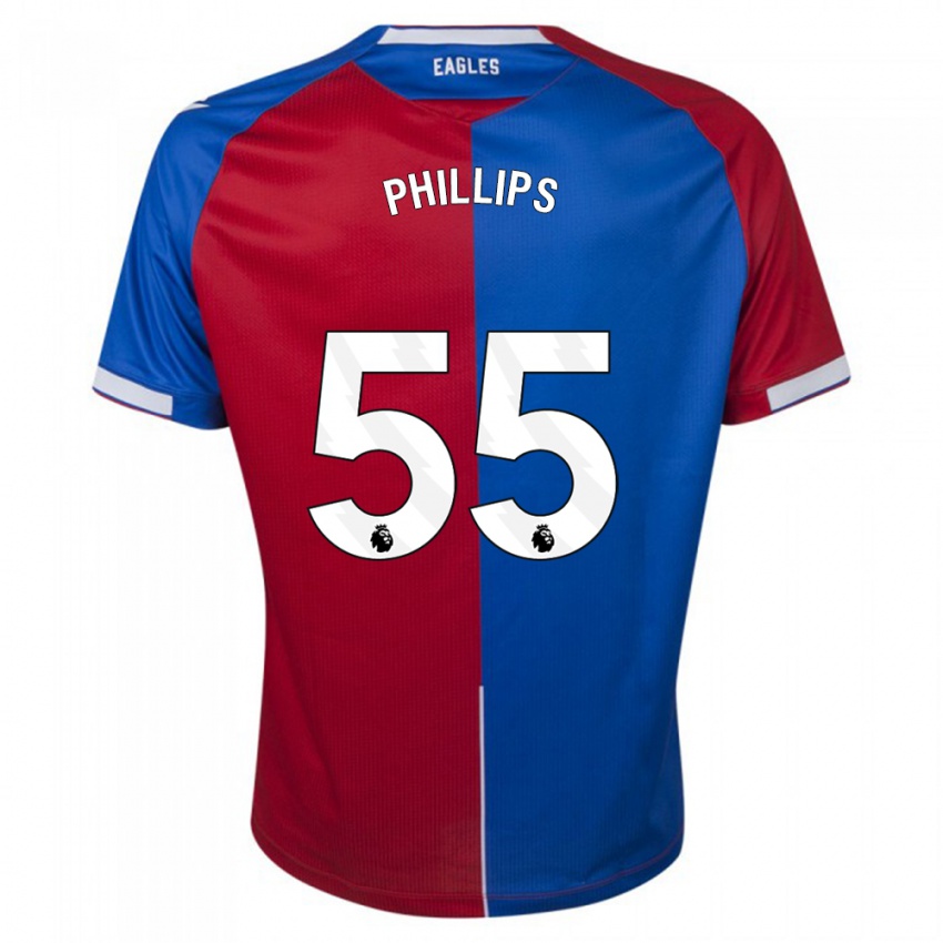 Mujer Camiseta Killian Phillips #55 Rojo Azul 1ª Equipación 2023/24 La Camisa México