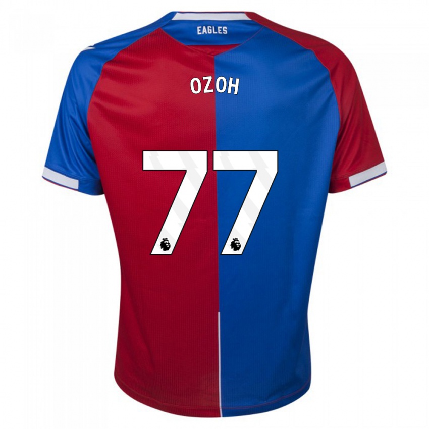 Mujer Camiseta David Ozoh #77 Rojo Azul 1ª Equipación 2023/24 La Camisa México