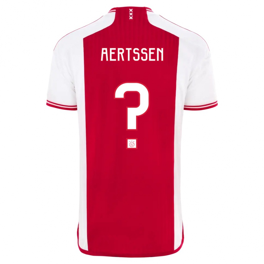 Mujer Camiseta Olivier Aertssen #0 Rojo Blanco 1ª Equipación 2023/24 La Camisa México