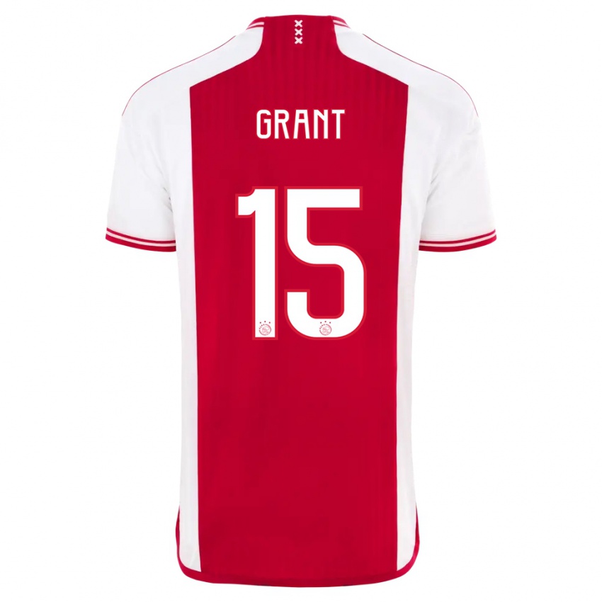 Mujer Camiseta Chasity Grant #15 Rojo Blanco 1ª Equipación 2023/24 La Camisa México