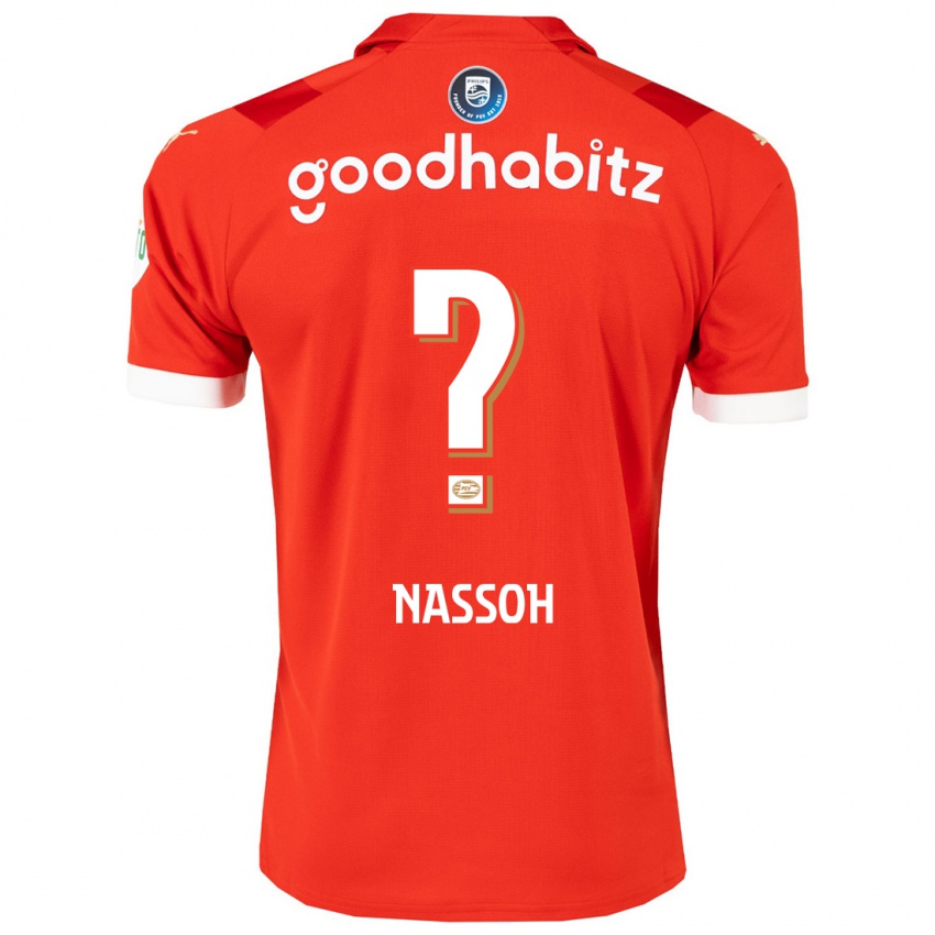 Mujer Camiseta Mohamed Nassoh #0 Rojo 1ª Equipación 2023/24 La Camisa México