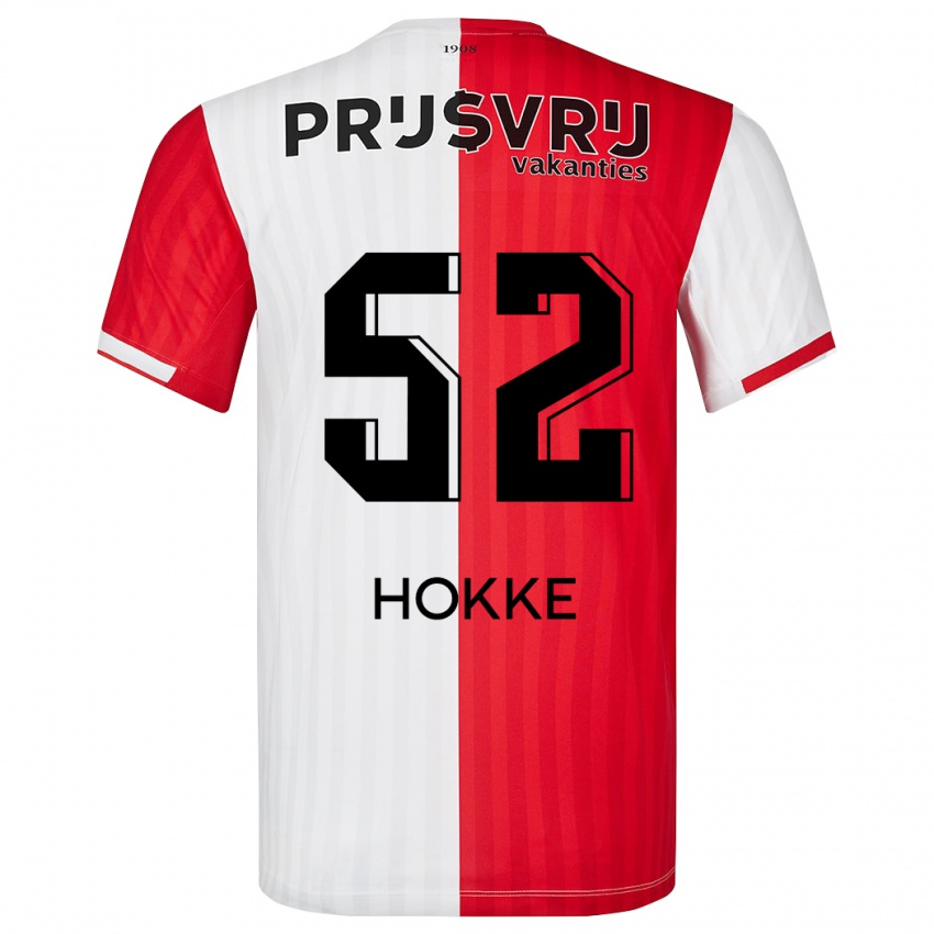 Mujer Camiseta Milan Hokke #52 Rojo Blanco 1ª Equipación 2023/24 La Camisa México