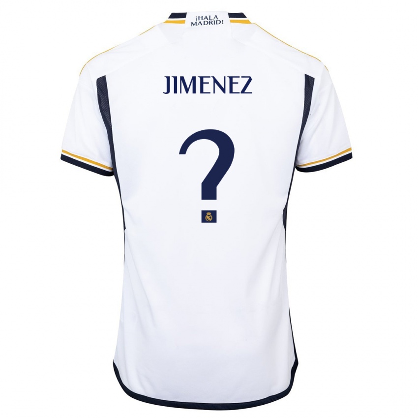 Mujer Camiseta Alejandro Jimenez #0 Blanco 1ª Equipación 2023/24 La Camisa México