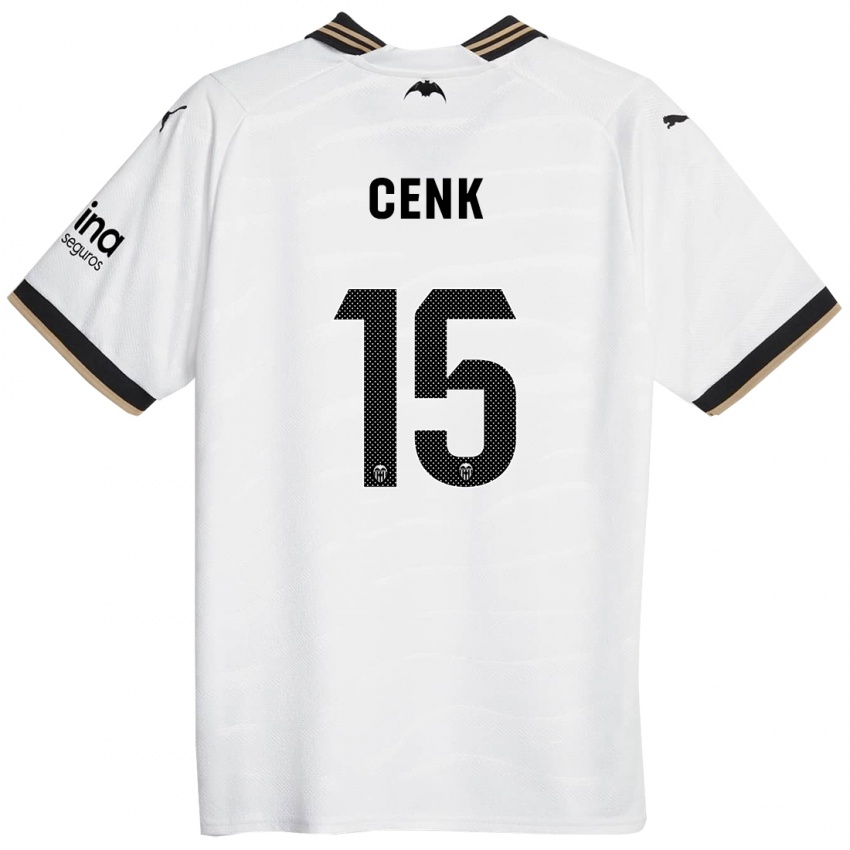 Mujer Camiseta Cenk Ozkacar #15 Blanco 1ª Equipación 2023/24 La Camisa México