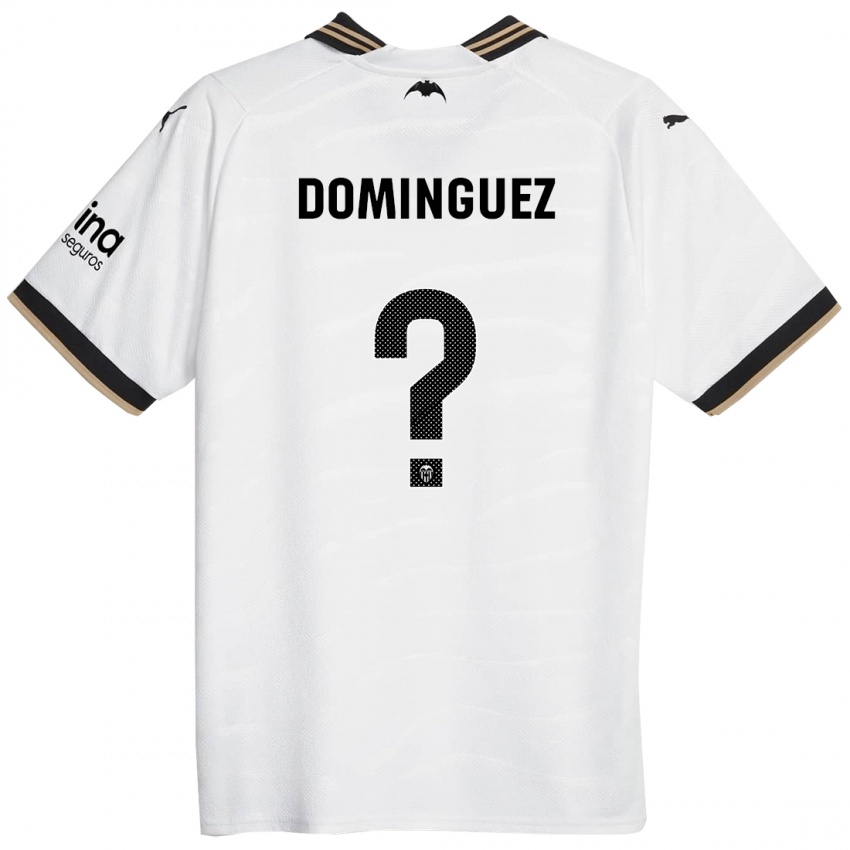 Mujer Camiseta Mario Dominguez #0 Blanco 1ª Equipación 2023/24 La Camisa México