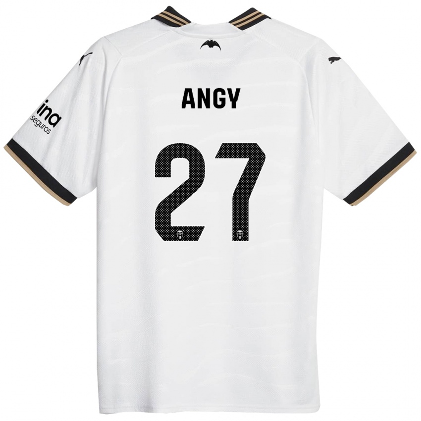 Mujer Camiseta Angy #27 Blanco 1ª Equipación 2023/24 La Camisa México
