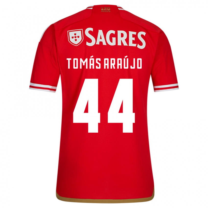 Mujer Camiseta Tomas Araujo #44 Rojo 1ª Equipación 2023/24 La Camisa México