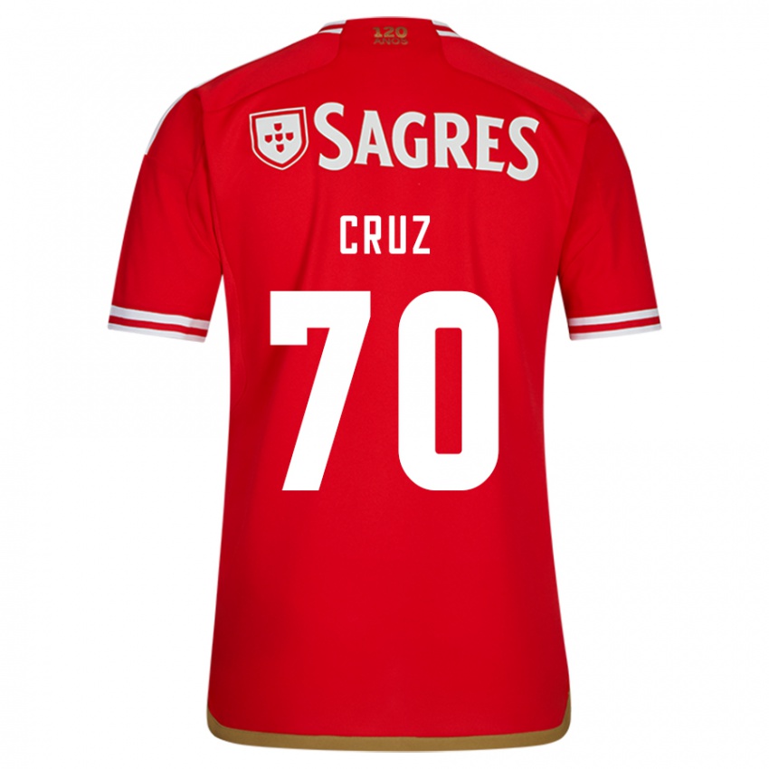 Mujer Camiseta Filipe Cruz #70 Rojo 1ª Equipación 2023/24 La Camisa México