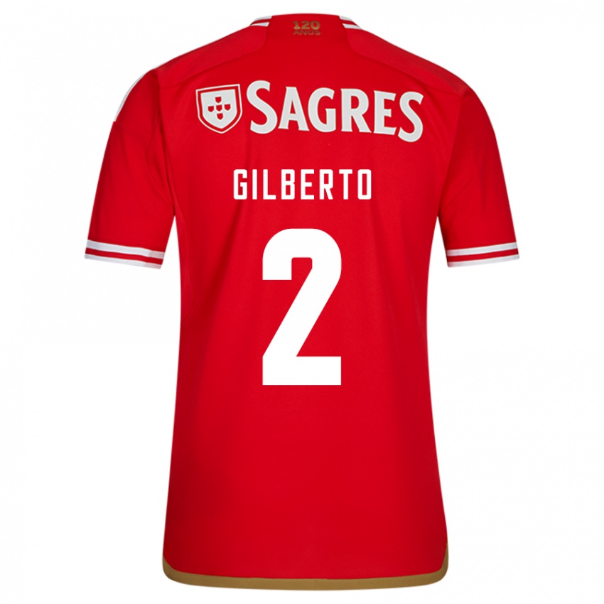 Mujer Camiseta Gilberto #2 Rojo 1ª Equipación 2023/24 La Camisa México