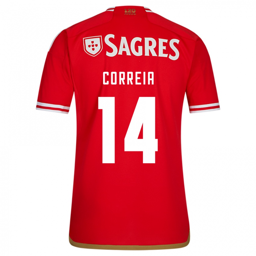 Mujer Camiseta Carolina Correia #14 Rojo 1ª Equipación 2023/24 La Camisa México