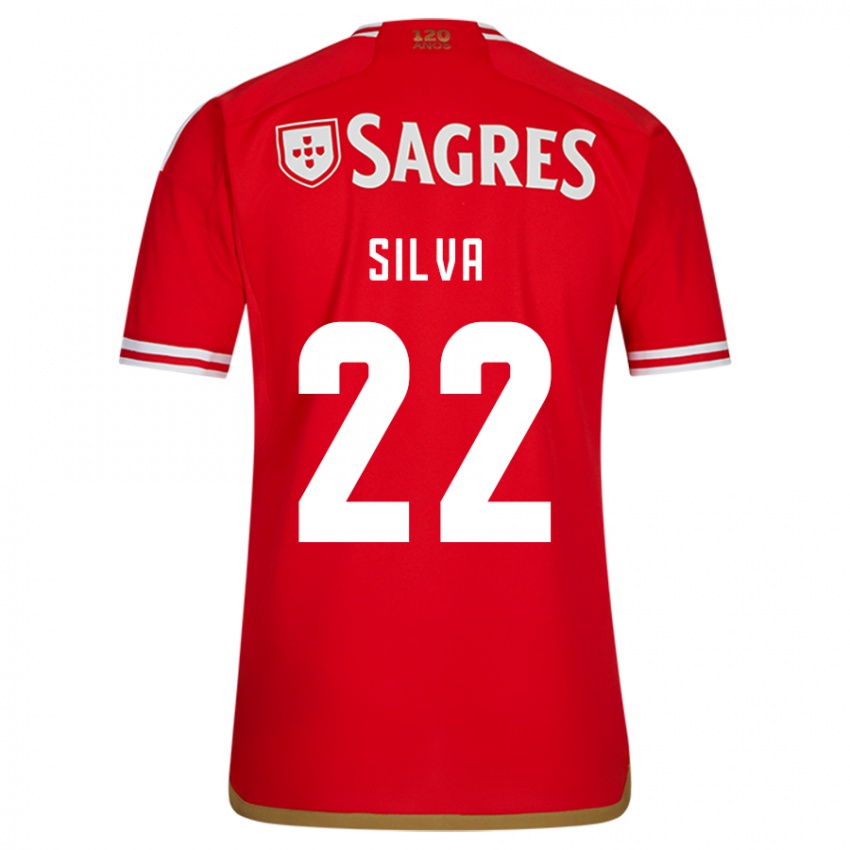 Mujer Camiseta Amelia Silva #22 Rojo 1ª Equipación 2023/24 La Camisa México