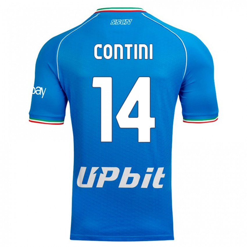 Mujer Camiseta Nikita Contini #14 Cielo Azul 1ª Equipación 2023/24 La Camisa México