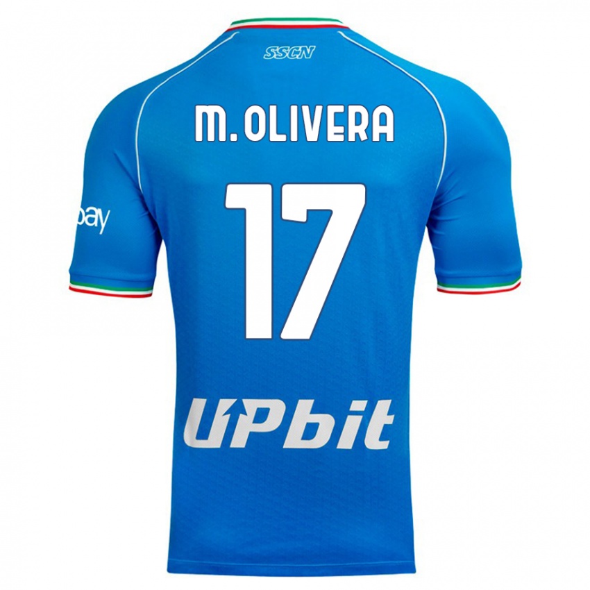 Mujer Camiseta Mathias Olivera #17 Cielo Azul 1ª Equipación 2023/24 La Camisa México