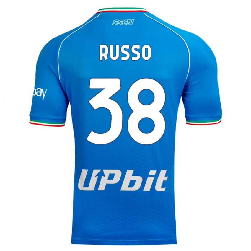 Mujer Camiseta Lorenzo Russo #38 Cielo Azul 1ª Equipación 2023/24 La Camisa México