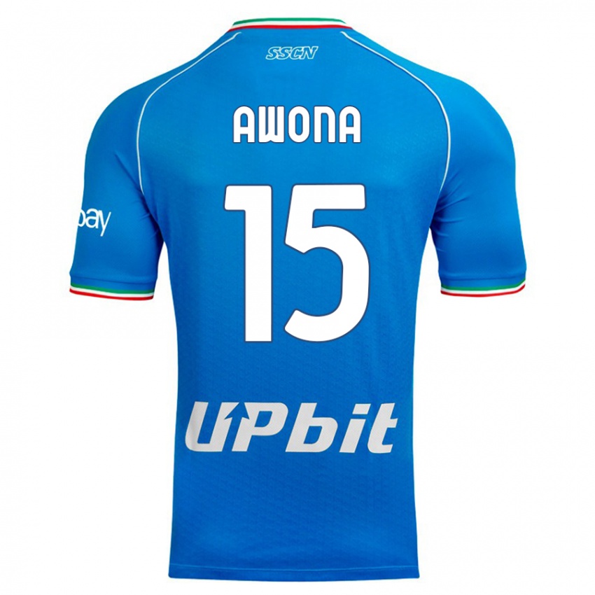 Mujer Camiseta Aurelle Awona #15 Cielo Azul 1ª Equipación 2023/24 La Camisa México
