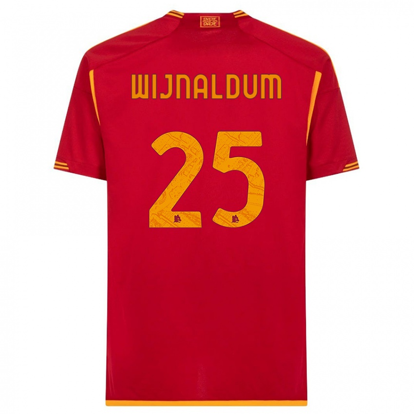 Mujer Camiseta Georginio Wijnaldum #25 Rojo 1ª Equipación 2023/24 La Camisa México