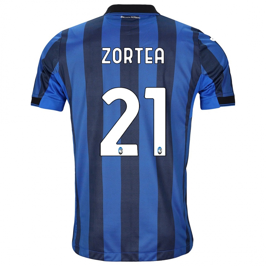 Mujer Camiseta Nadir Zortea #21 Azul Negro 1ª Equipación 2023/24 La Camisa México