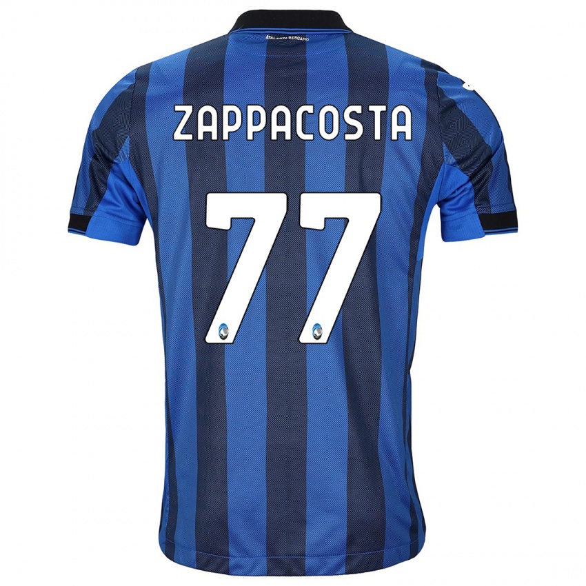 Mujer Camiseta Davide Zappacosta #77 Azul Negro 1ª Equipación 2023/24 La Camisa México