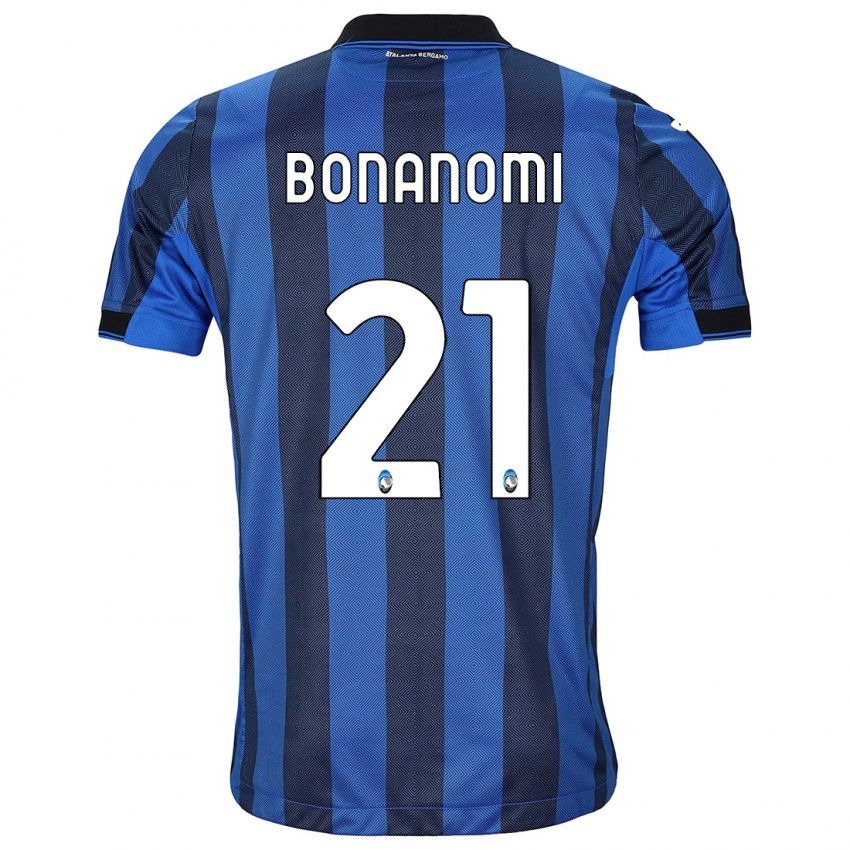 Mujer Camiseta Andrea Bonanomi #21 Azul Negro 1ª Equipación 2023/24 La Camisa México