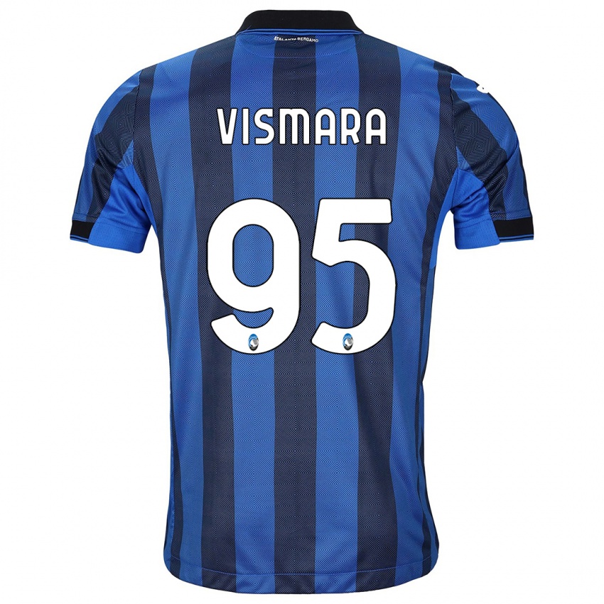 Mujer Camiseta Paolo Vismara #95 Azul Negro 1ª Equipación 2023/24 La Camisa México