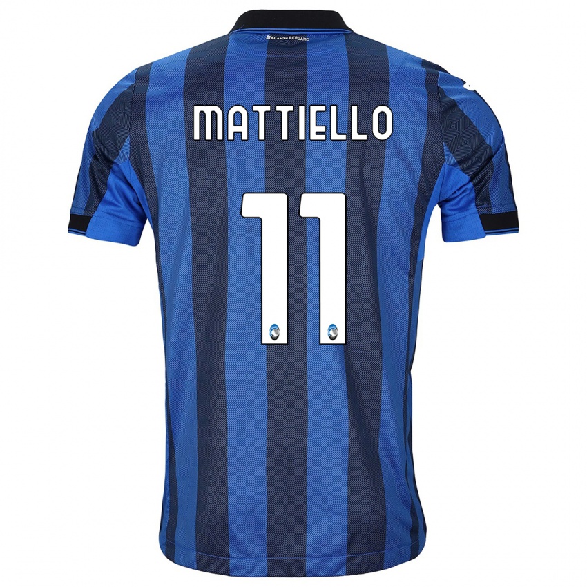 Mujer Camiseta Federico Mattiello #11 Azul Negro 1ª Equipación 2023/24 La Camisa México