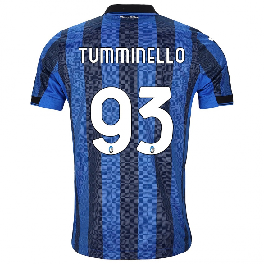 Mujer Camiseta Marco Tumminello #93 Azul Negro 1ª Equipación 2023/24 La Camisa México